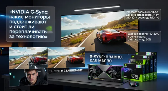 NVIDIA G-Sync: какие мониторы поддерживают и стоит ли переплачивать за технологию